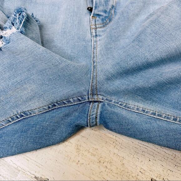 Bershka High-Rise Skinny Cigarette Jeans Sz 10 Ripped Stretch Grunge Streetwear - Picture 6 of 10